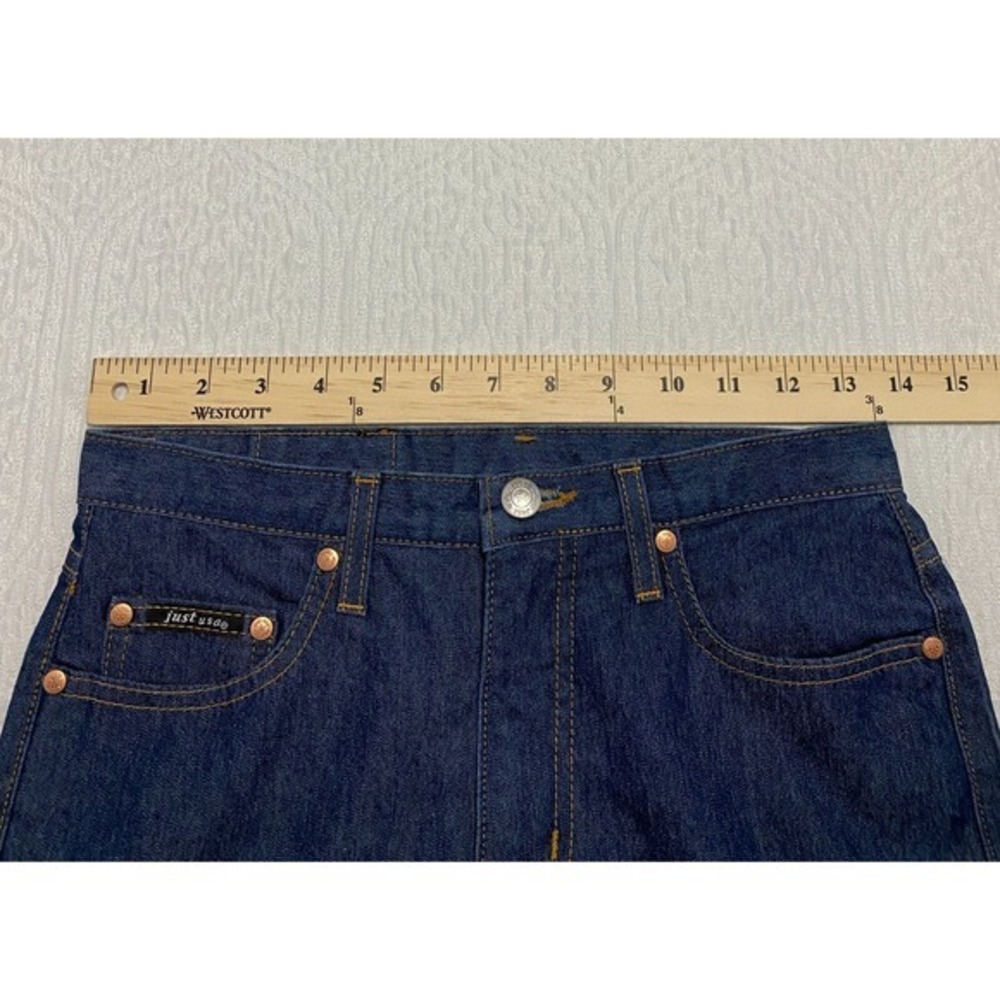 Just USA Jeans Size 3 Blue Flare Made In USA Dark Wash Mid Rise Denim Pants - Picture 3 of 9
